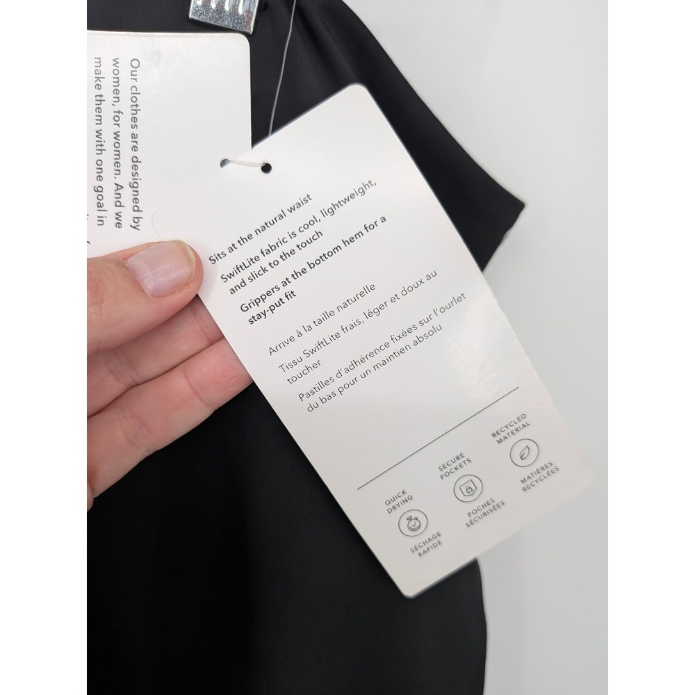 Athleta Ace Tennis Skort Women XL Black Activewear Athletic Skirt Athleisure - Picture 7 of 9